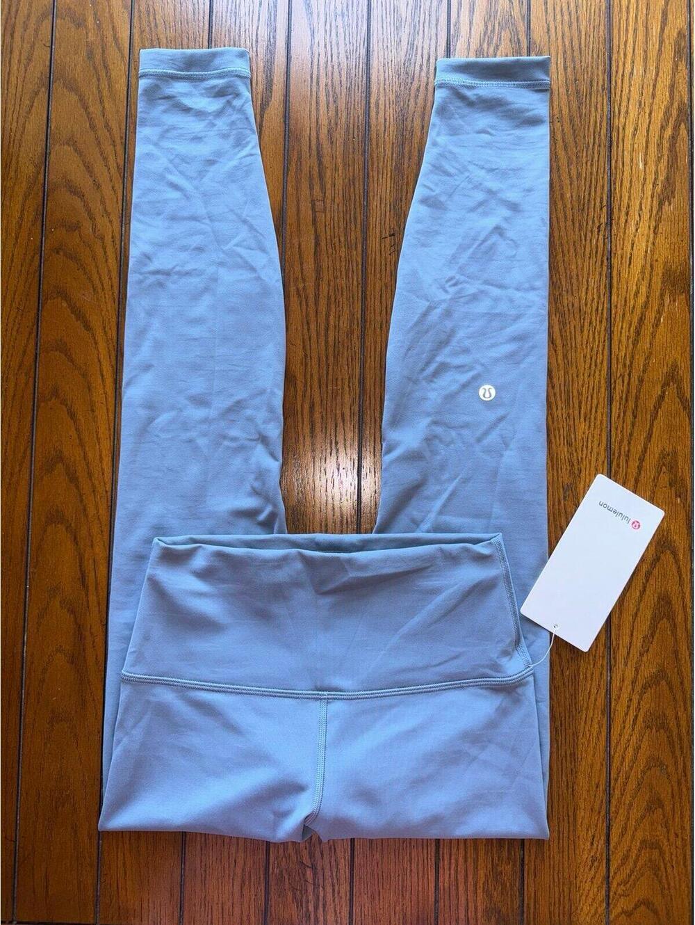 Lululemon Wunder Train High Rise 28” Steel Blue Size 6 NWT
